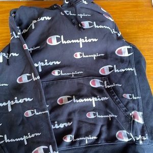 Champion black logo sweatshirt